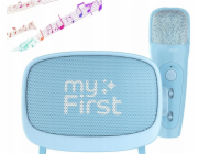 Reproduktor Mikrofon 2v1 Karaoke Bluetooth Aux Microsd sada pro děti / Myfirst Voice 2 / Modrá