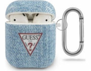 Guess Ochranný kryt GUACA2TPUJULLB Jeans Collection pro AirPods 1/2 modrý
