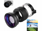 Objektiv 2v1 Hd Wide 18mm 0,75x + Makro 10x Pro Sony Zv1 ...