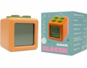 Plexido Budík oranžový blok