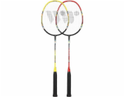 WISH FUSIONTEC 777K SADA BADMINTONOVÝCH RAKEET LIME+RED+SHUTTLES 3 DÍLNÁ WISH universal
