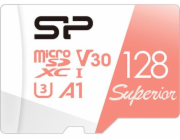 Silicon Power Paměťová karta Superior MicroSDXC 128 GB třída 10 UHS-I/U3 A1 V30 (SP128GBSTXDV3V20SP)