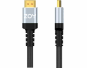 ZOY HDMI kabel 5m standardní 2.1 + suchý zip ZCH5