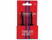 Vredestein BEZDUŠOVÉ VENTILKY bezdušové ventily 70 mm, černé (NOVÉ)