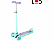 Dětská koloběžka s LED světlem Nils Fun HLB1310 fialová