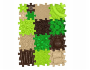 Askato Senzorická podložka Ortopedická sada 15v1 Nature 15 puzzle Sensoryka Muffik / Mfk-097