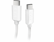 SBS Mobile SBS TECABLETISSUETCCG USB-C - USB-C 1,5m 60W opletený kabel - šedý