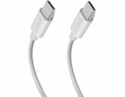 SBS Mobile Kabel SBS TECABLETISSUETCC2G 2 x USB-C 2m 60W s napájením - šedý