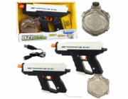 LeanToys Elektrická vodní pistole automatická 10m černá bílá 800ml LEAN Toys