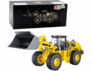 Kovová konstrukce rypadlo-nakladač Huina žlutá 1:50