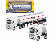 HUINA Cisternový vůz, kovové pohyblivé části, bílé 1:50