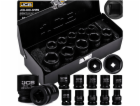 JCB Sada rázových hlavic 10 kusů. 1/2 ŠESTIHRANU. (10–24 mm)