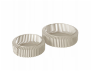 Dekorativní kovové misky VIKI, 2 ks. O 24-30 cm