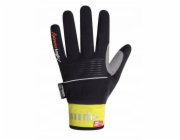 Cyklistické rukavice zeroRH+ Nordic Outdry černá # žlutá fluo - M