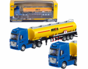 HUINA Cisternový vůz, kovové pohyblivé části, žluté 1:50