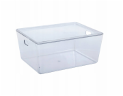 5five SELENA krabice s víkem, průhledné, do šatní skříně, 11 l