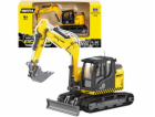 HUINA Pásový bagr s buldozerem, kovový, žlutý 1:50