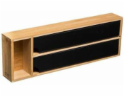 5five Kuchyňský organizér na alobal a pečicí papír ČERNÝ BAMBOU