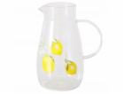 Skleněný džbán na limonádu CAPRI, výška 21 cm