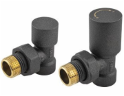 KFA Comfort PRO radiátorová sada, úhlová, grafitová 758-130-61-BL