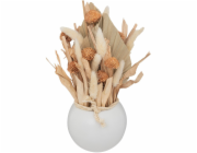 Atmosphera Aranžmá ze sušených květin s výhledem na moře v keramické váze, 25 cm