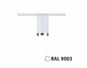 URail TUBE DIM GU10 dráhový reflektor max.10W 230V bílý RAL9003 / kov