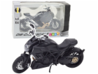 LeanToys Sportovní motocykl Kovová světla Zvuky Zlaté prv...