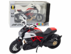LeanToys Sportovní motocykl Kovová světla Zvuky Zlaté Čer...