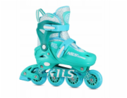 Nils Extreme Rekreační nastavitelné inline brusle NA13102 tyrkysové velikosti 34-37