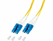EFB Optický patch kabel LC-LC 9/125 OS2 LSZH duplexní singlemode 2m, průměr 1,2 mm