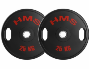 HMS TOG25 2 x 25 KG OLYMPIJSKÝ KOTOUČ S POGUMOU 2 x 25 KG