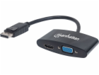Manhattan AV adaptér DisplayPort - HDMI - D-Sub (VGA) čer...