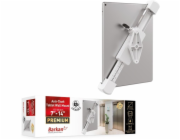 Barkan Držák na tablet 7-14 s otočným nástěnným zámkem o 360° bílý