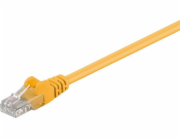 Goobay Goobay 68336 patch kabel CAT 5e, U/UTP, žlutý, 0,5 m