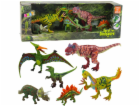 LeanToys Sada figurek dinosaurů s pohyblivými nohami a tl...