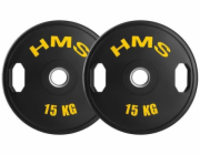 HMS TOG15 2 x 15 KG OLYMPIJSKÝ KOTOUČ S POGUMOU 2 x 15 KG