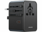 Usams Cestovní adaptér CC310 3xUSB-C 70W 4v1 US/AU/EU/UK ...