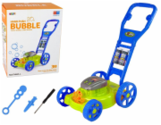 LeanToys Sekačka na trávu Stroj na bubliny Modré mýdlové bubliny Hudba