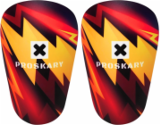 Proskary Chrániče holení Comic na fotbal černo-oranžové 12x8 cm