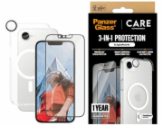 PanzerGlass Ochranná sada CARE by Flagship 3v1: pouzdro + sklo + čočka pro iPhone 16e