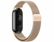 Beline Magnetický řemínek Mi Band 9/8 růžovo-zlatý