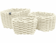 Tom Tailor Sada tkaných úložných košíků 3 dílná.