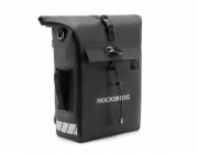 RockBros Cyklistická brašna s funkcí batohu, vodotěsná, s úchytem na helmu 18l - černá