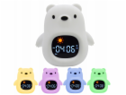 Atmosphera Noční světlo Silikonové hodiny Plyšový medvíde...