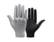 RockBros Prodyšné cyklistické rukavice na celé prsty, velikost: L - šedé