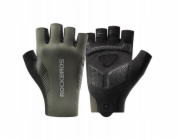 RockBros Cyklistické rukavice jaro/léto/podzim, krátké prsty, velikost: XL - zelené