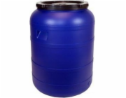 NoName Kulatý plastový sud 100 l modrý