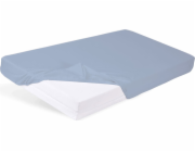 BabyMatex Bambusové prostěradlo do postýlky 160x80 modré