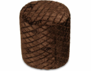 Matex Dekorativní puf Luxima, výška 45, kosočtverec, hnědý