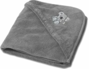 BabyMatex Deka s kapucí do autosedačky Koala 95x95 tmavě šedá 44